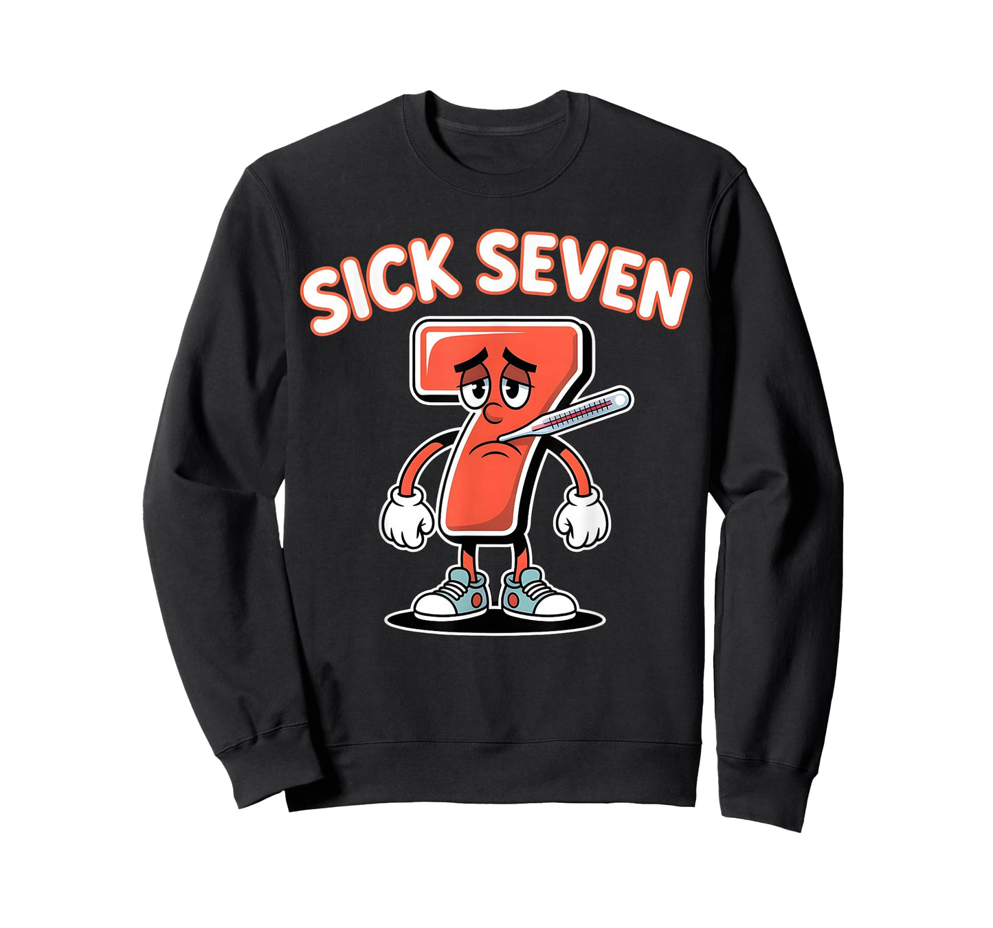 Sick Seven Meme Tee Six Seven Fun Wordplay T-Shirt