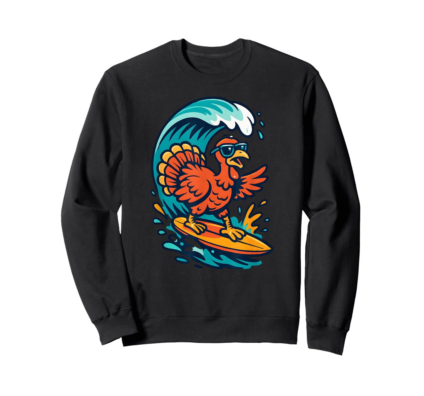 Thanksgiving Turkey Surfer Surfing T-Shirt