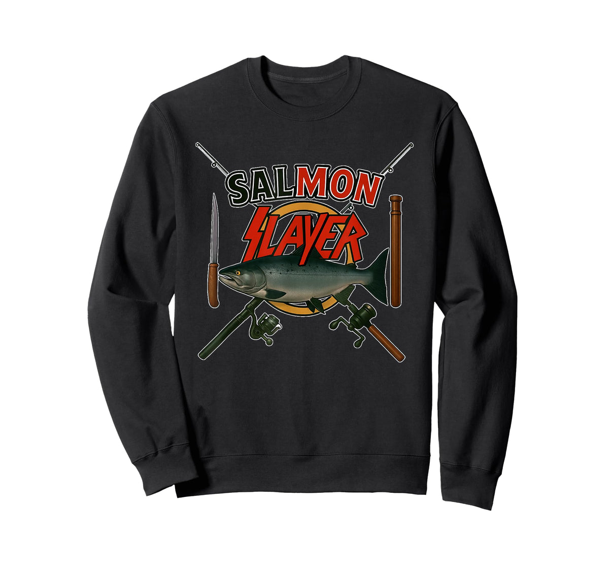 The Salmon Slayer Steelhead and Salmon Fishing T-Shirt