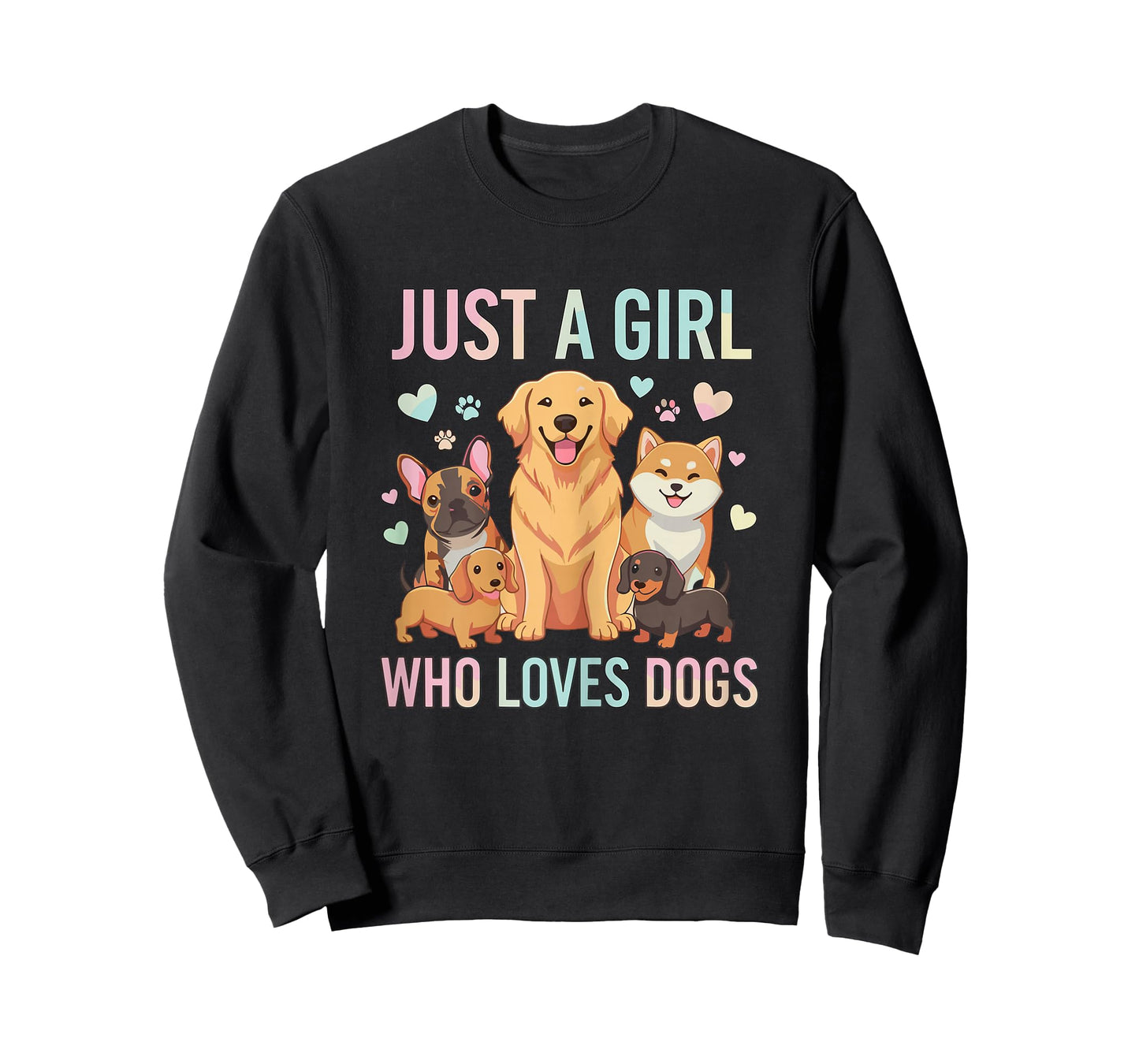 Funny Just A Girl Who Loves Dogs T-Shirt