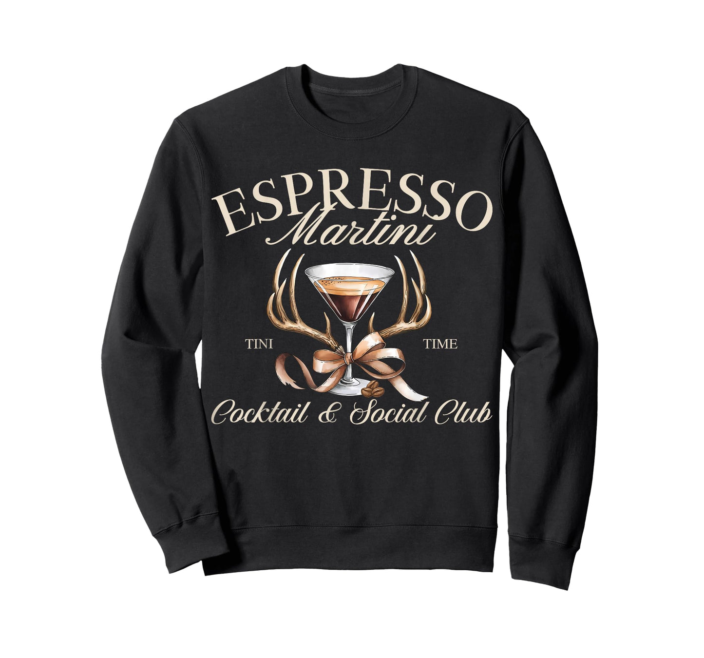 Womens Espresso Martini Social Club Drinking Cocktai T-Shirt