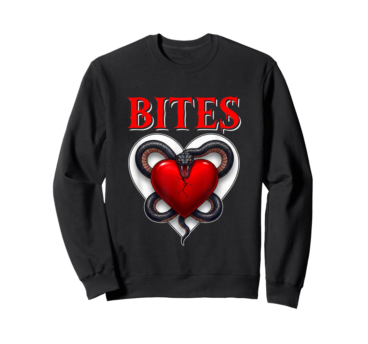 Bites Costume Valentine Heart Horror Snake Animal Lover T-Shirt