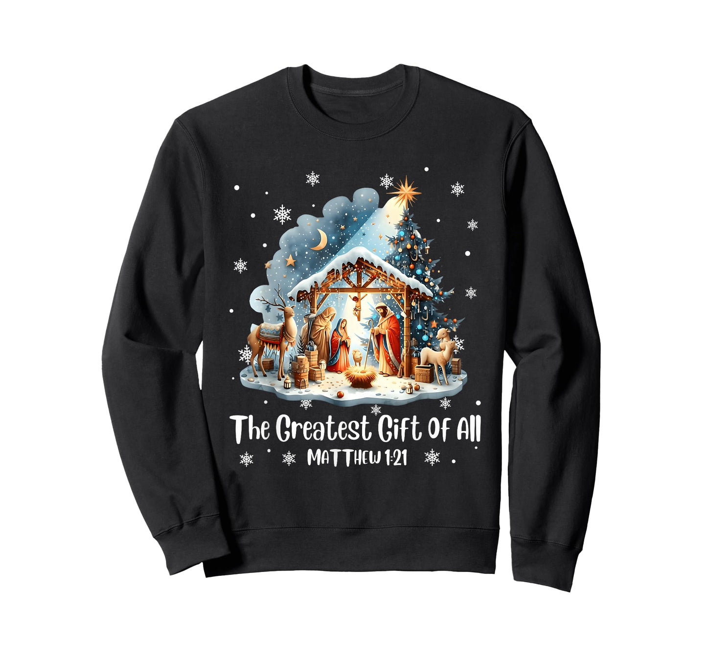 The Greatest Gift for All Christmas Nativity Jesus Christian T-Shirt
