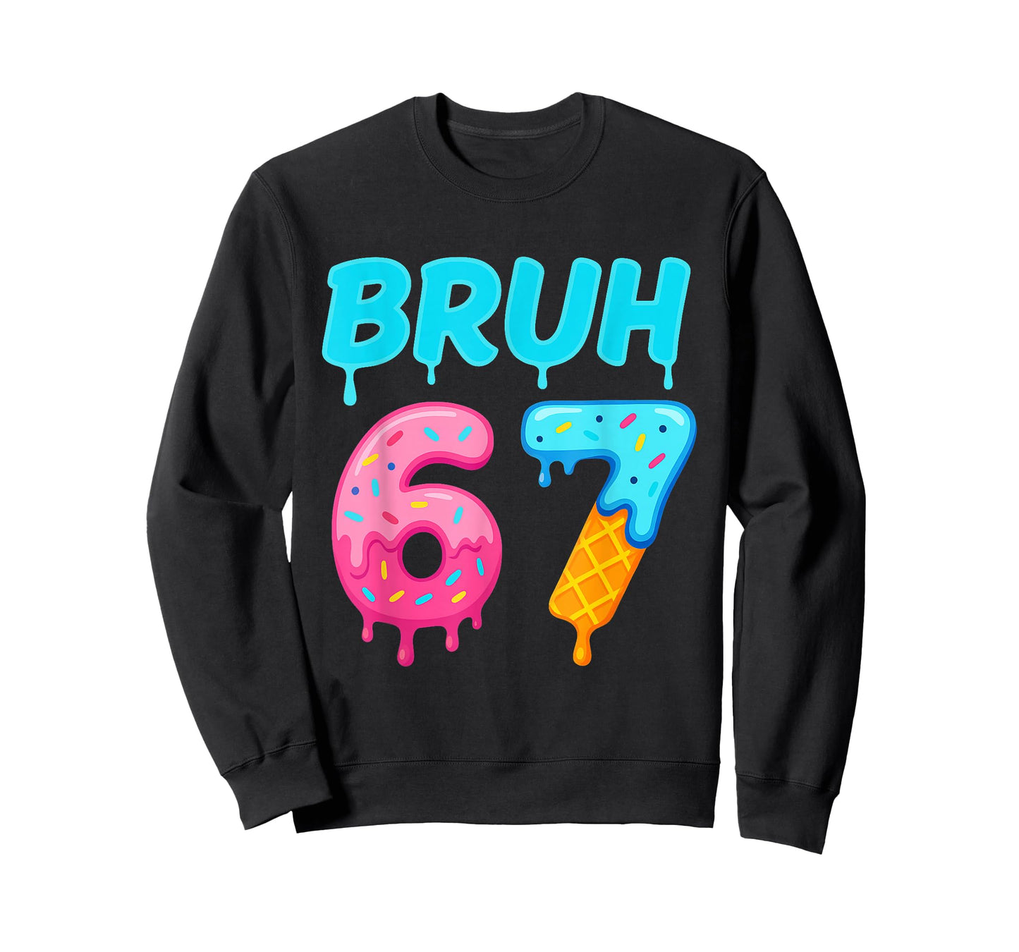 Bruh 67 Drippy Ice Cream Donut Funny Essential T-Shirt
