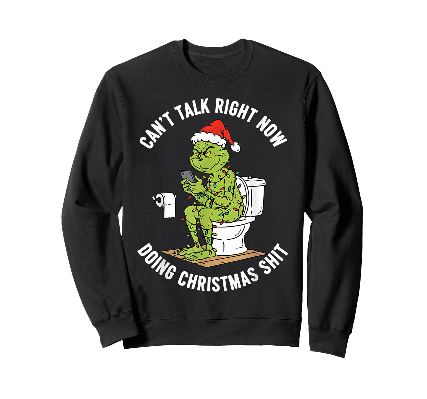 Santa Hat Can't Talk Right Now Doing Christmas Shits T-Shirt