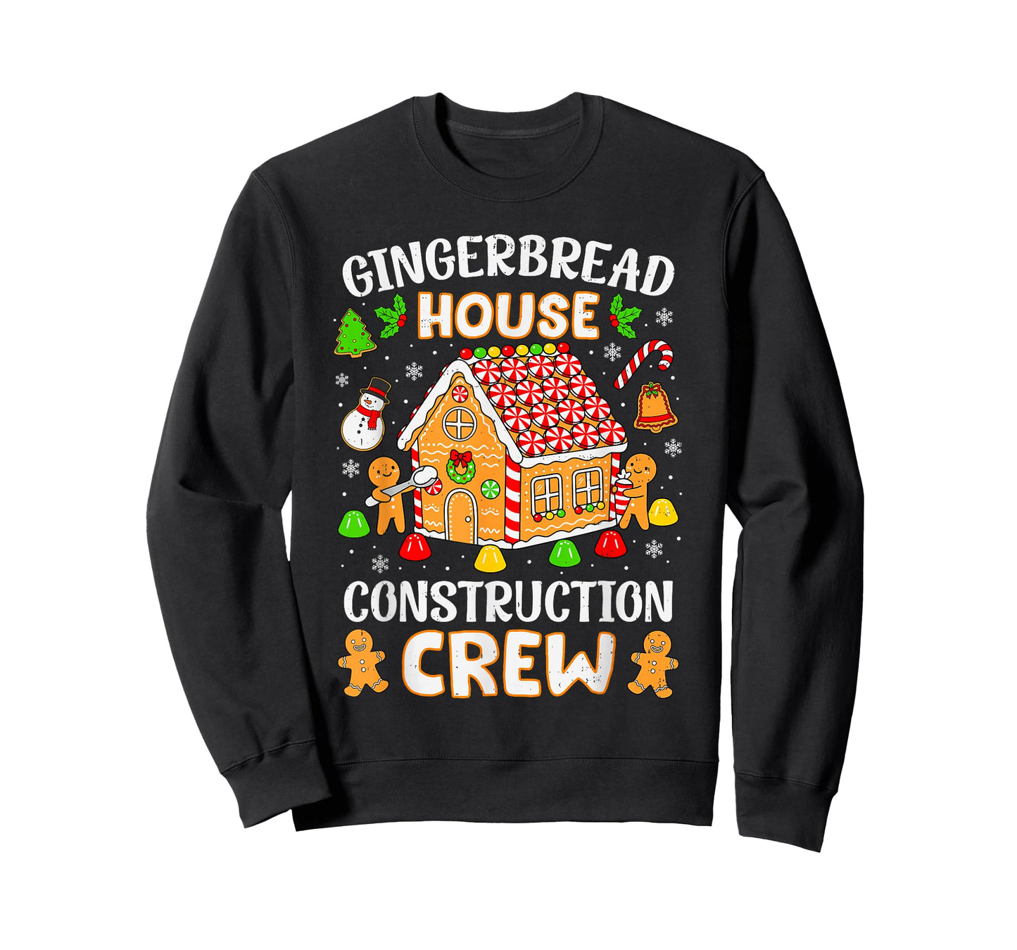 Gingerbread House Construction Crew Christmas Baking Holiday T-Shirt