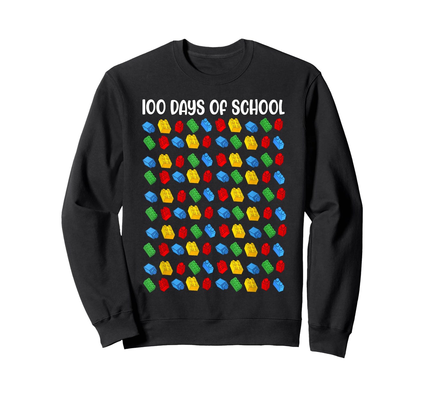Funny Building Blocks 100 Days of School Kids Master Builder T-Shirt