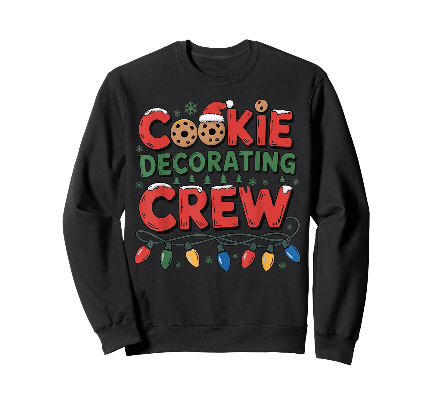 Cookie Decorating Crew Christmas Baking Baker Santa Hat T-Shirt