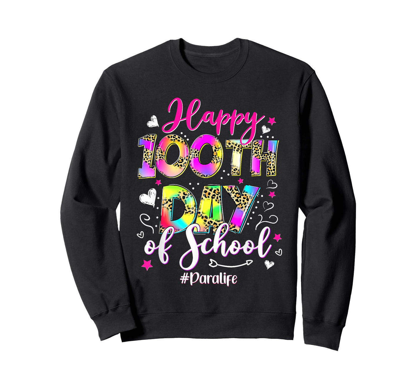 Womens Tie Dye Happy 100th Day of School para Life 100 Days T-Shirt