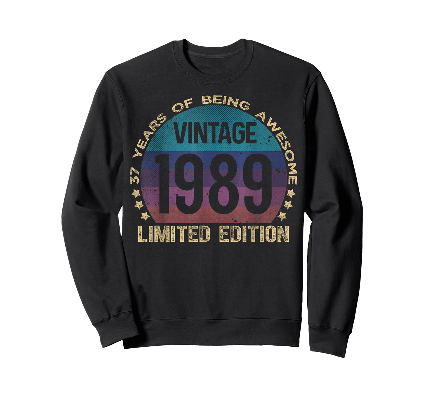 37 Year Old Gifts Vintage 1989 Limited Edition 37th Birthday T-Shirt