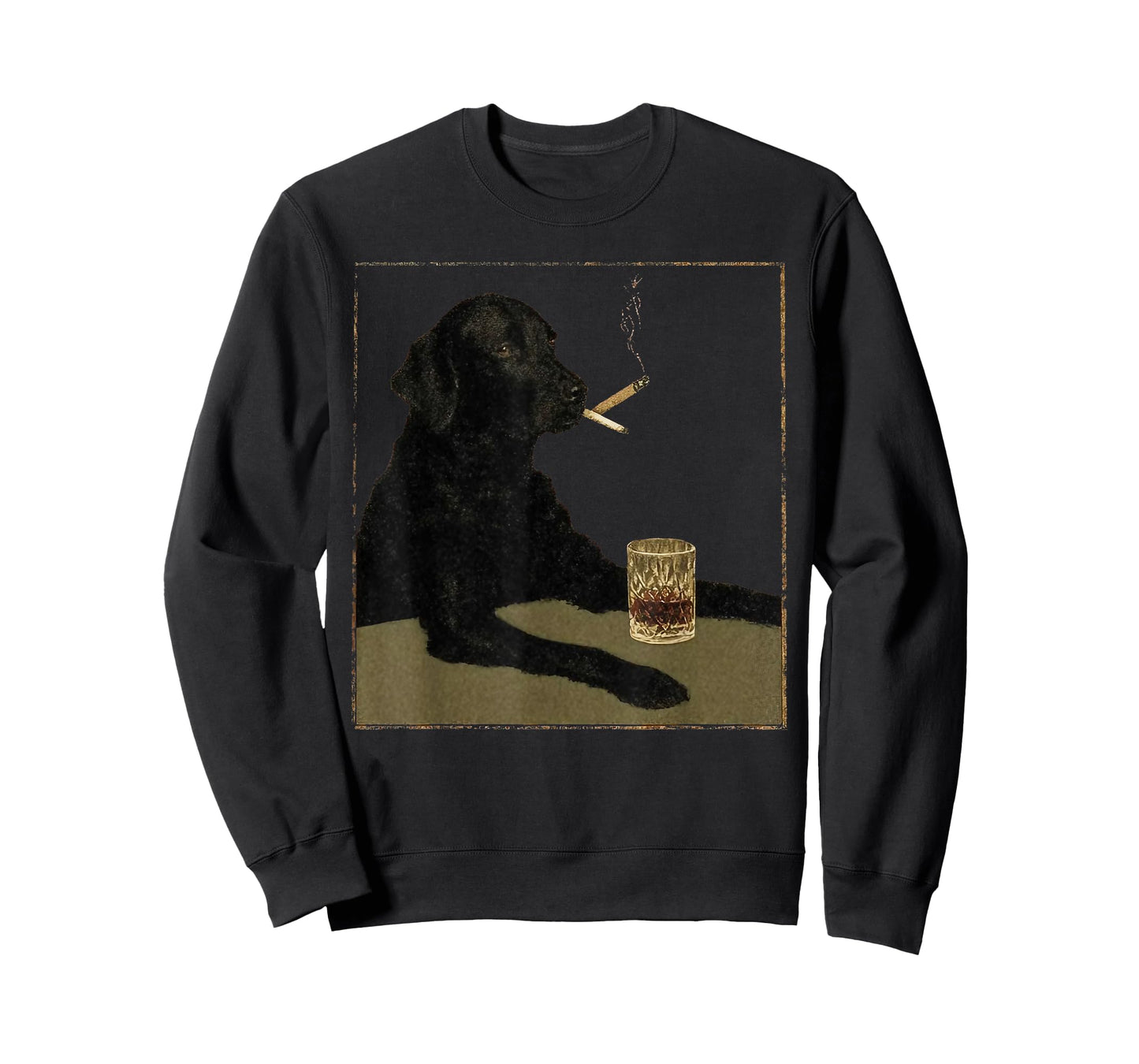 Funny Smoking Dog Meme Cigarette Gen Z Meme Dog Lover T-Shirt