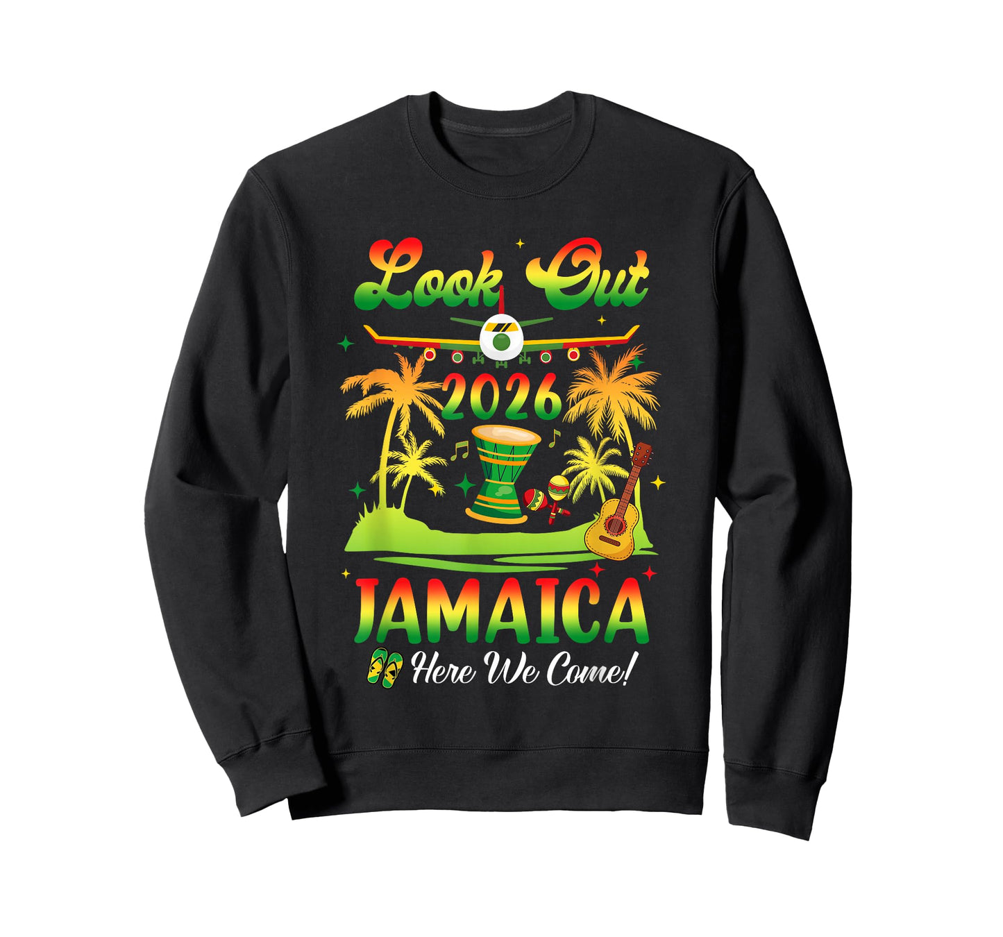 Jamaica Vacation 2026 Here We Come Matching Birthday T-Shirt