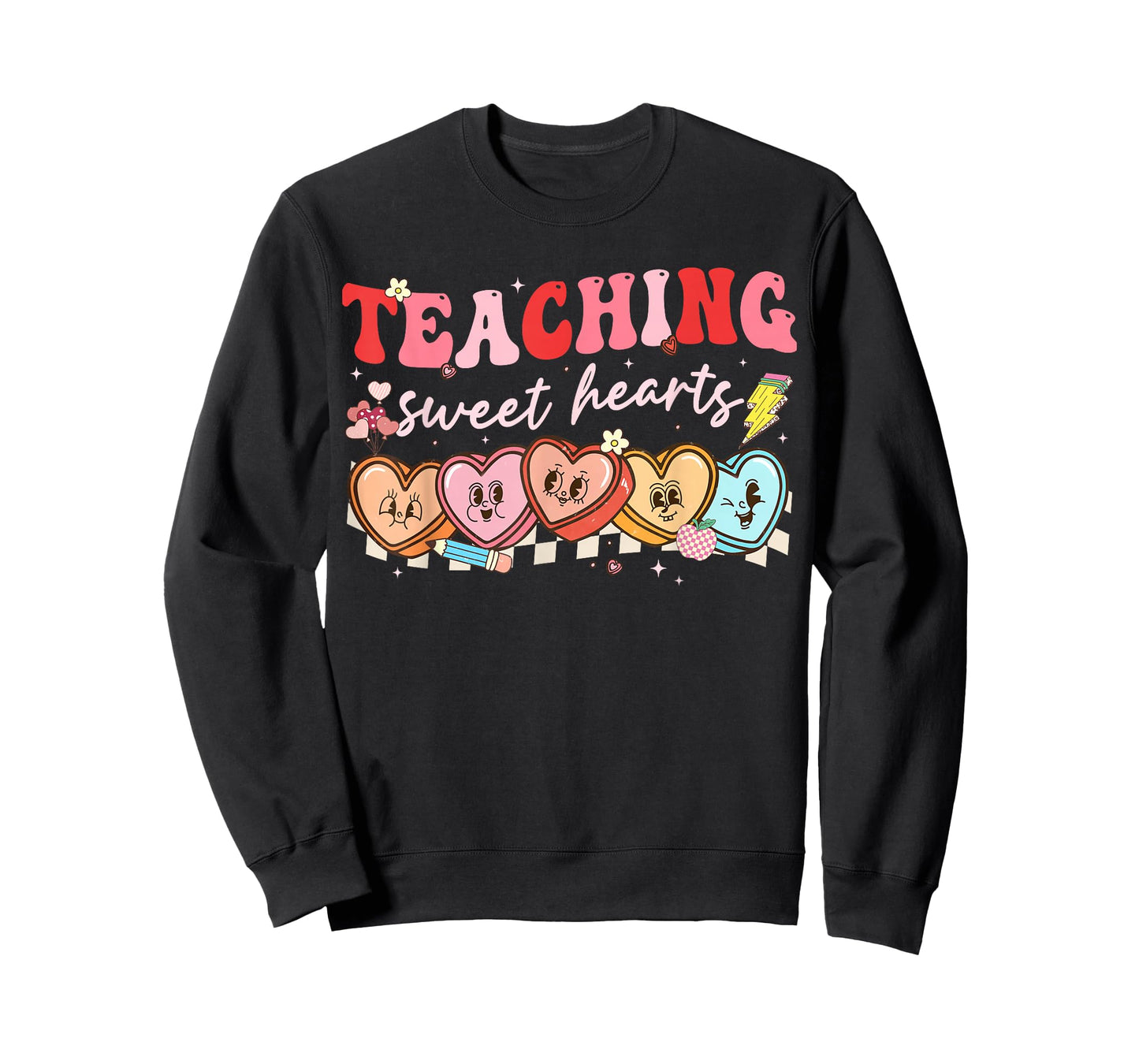 Valentine Teaching Sweet Hearts Teacher Men Women T-Shirt