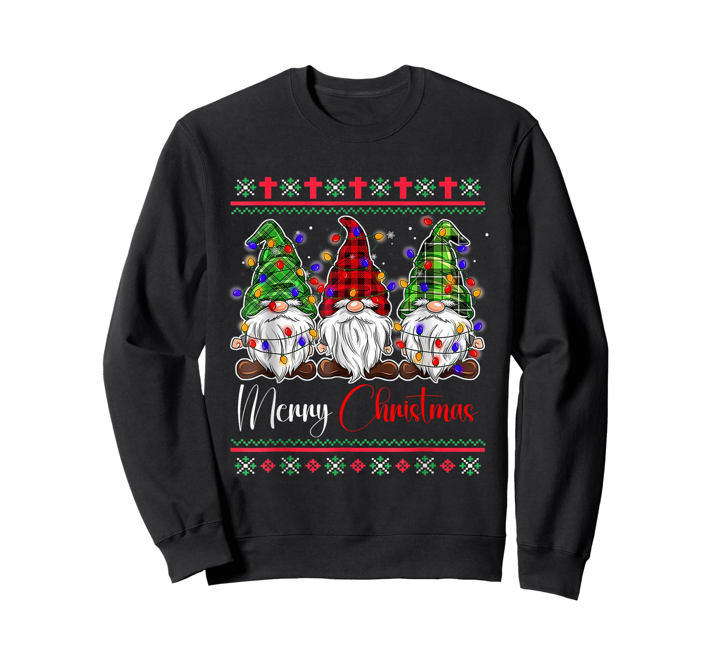Merry Christmas Leopard Buffalo Red Plaid for Men Women T-Shirt