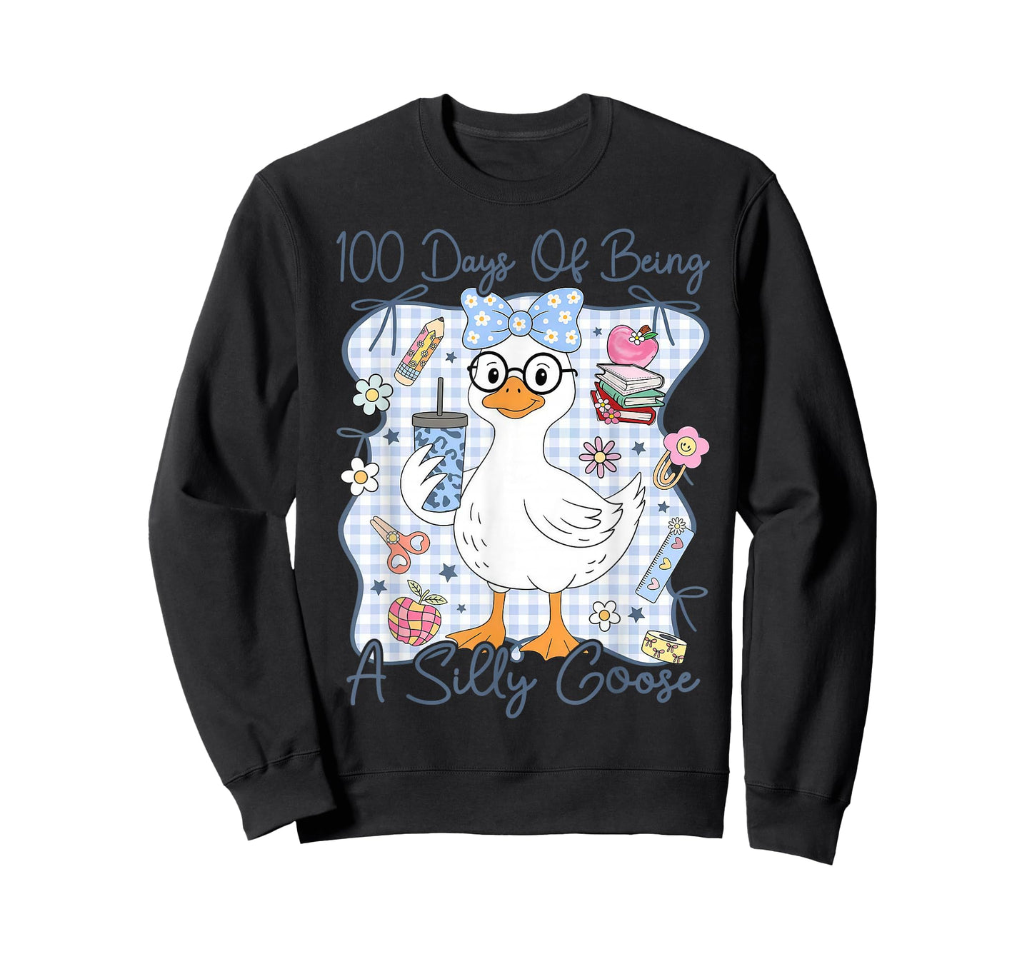 100 Days of Being A Silly Goose Teacher 100 Days of School T-Shirt