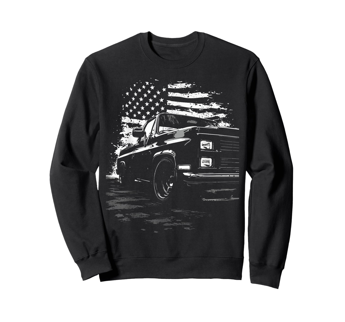 1980's Squarebody Truck Silhouette Patriotic USA C10 / K10 T-Shirt