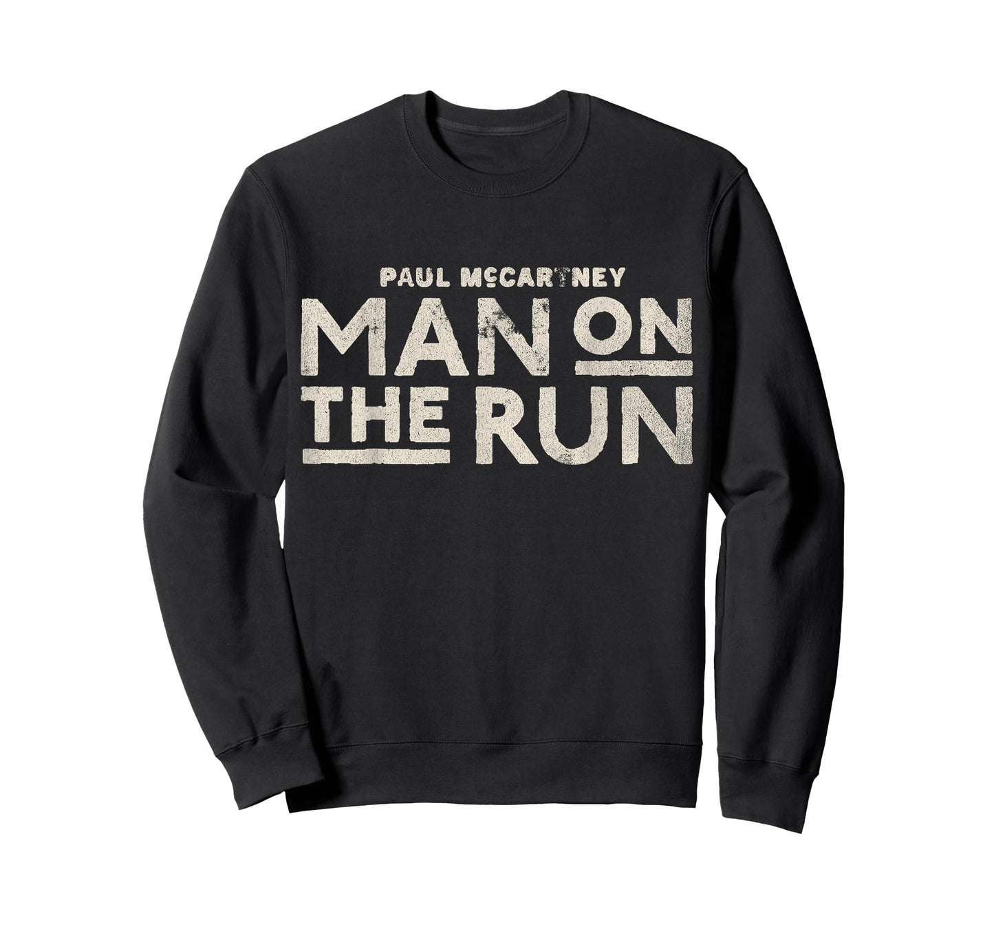 Official Paul McCartney Man On The Run Text T-Shirt