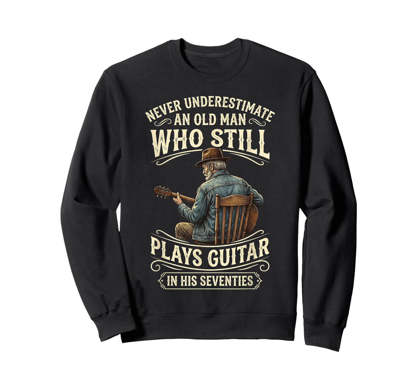 Never Underestimate an Old Man Who Still Plays Guitar T-Shirt