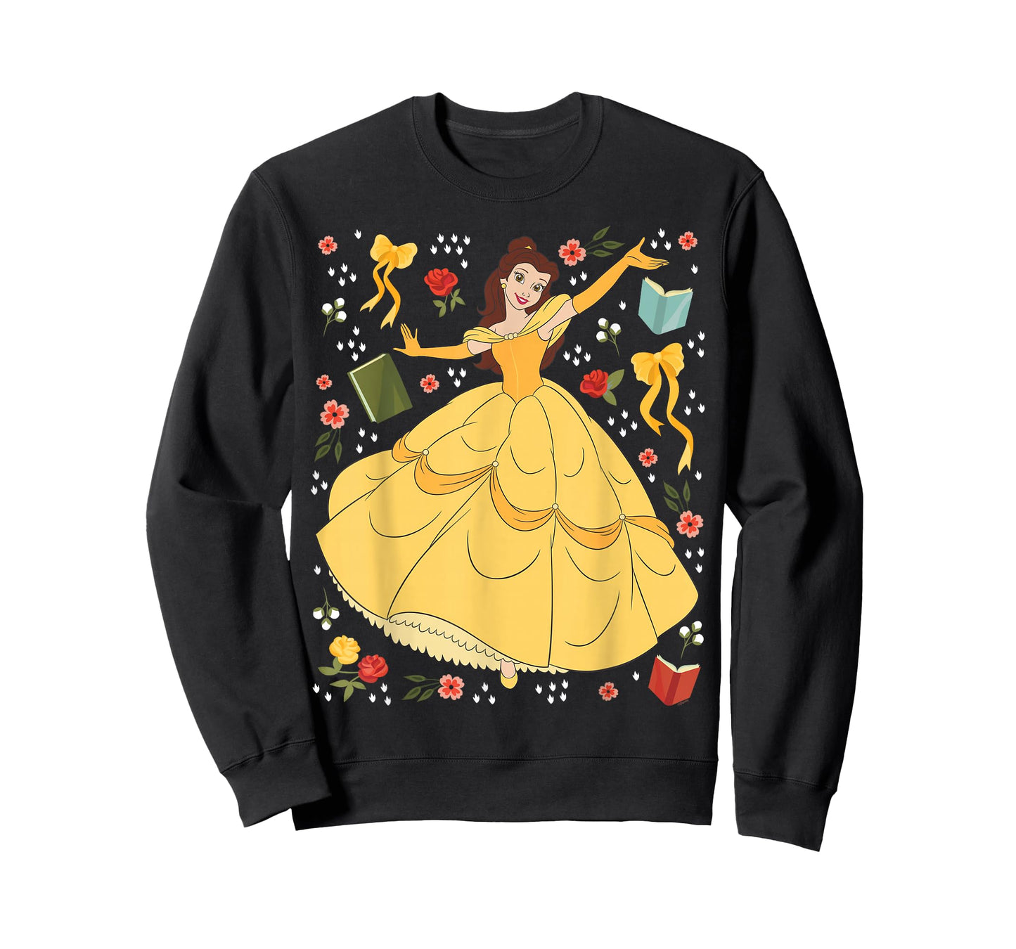 Disney Princess Belle Beauty and The Beast Collage Portrait T-Shirt