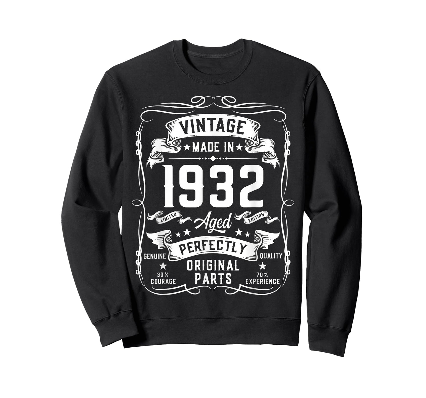Vintage 1932 94yr 94th Birthday Gifts for Men 94 Years Old T-Shirt