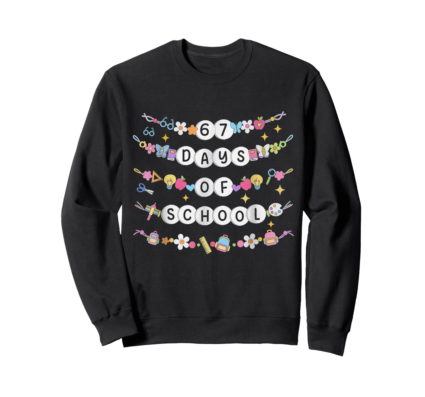 100 Days of School Truck 67th Day of School Six Seven Kids T-Shirt