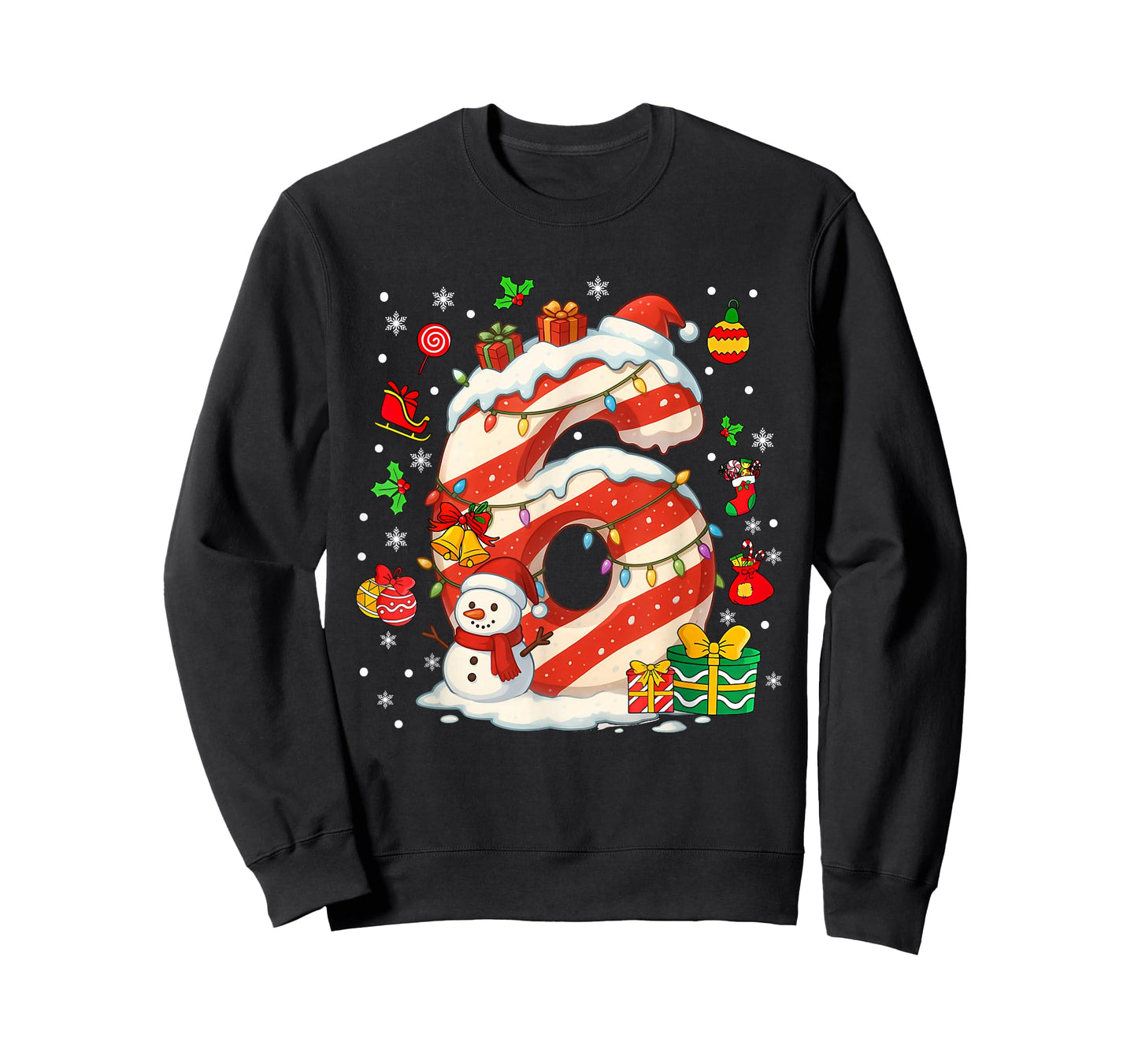 Number 67 Christmas Candy 6 7 Six Seven 6 7 Matching Couples T-Shirt