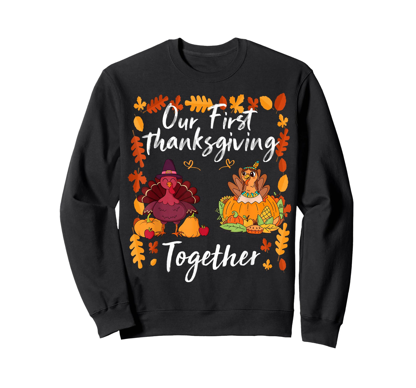 Our First Thanksgiving Together Matching Couple T-Shirt