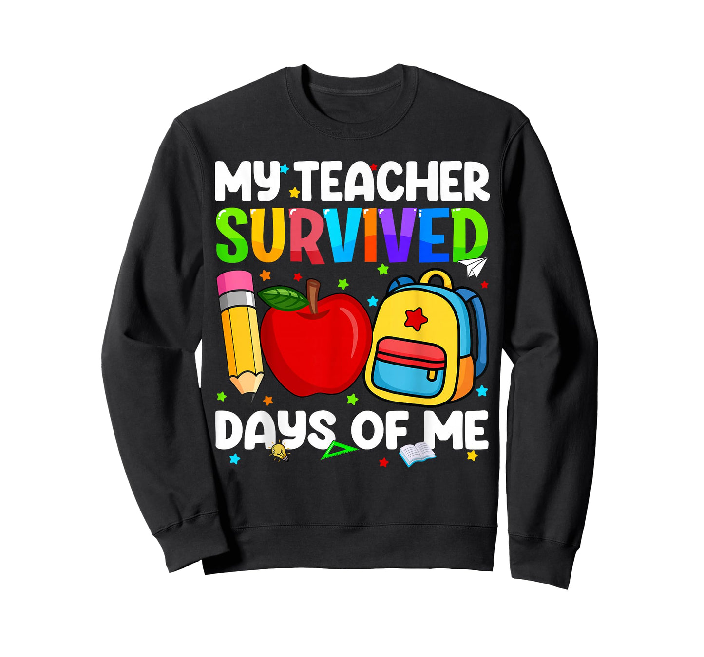 My Teacher Survived 100 Day of Me 100th Day Kid Boy Girl T-Shirt