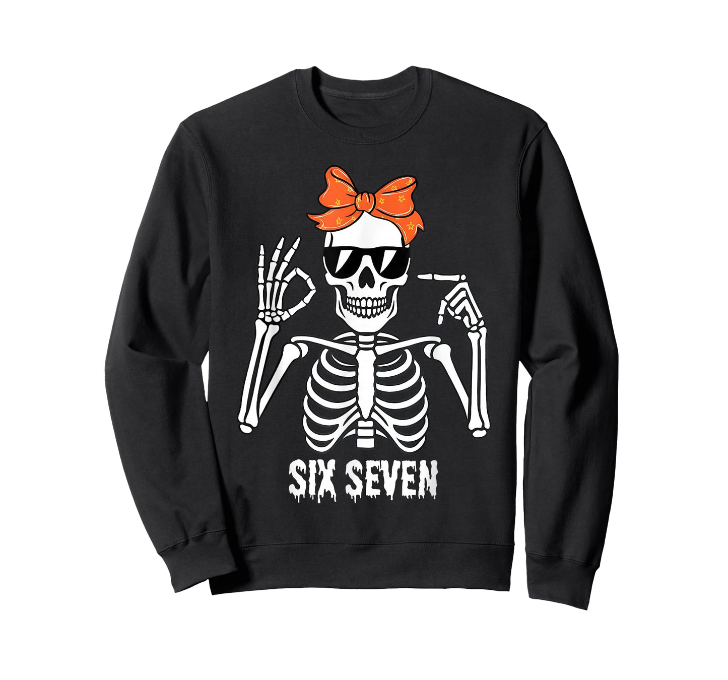 67 Skeleton Funny Six Seven Gen Z Halloween Meme Men Women T-Shirt