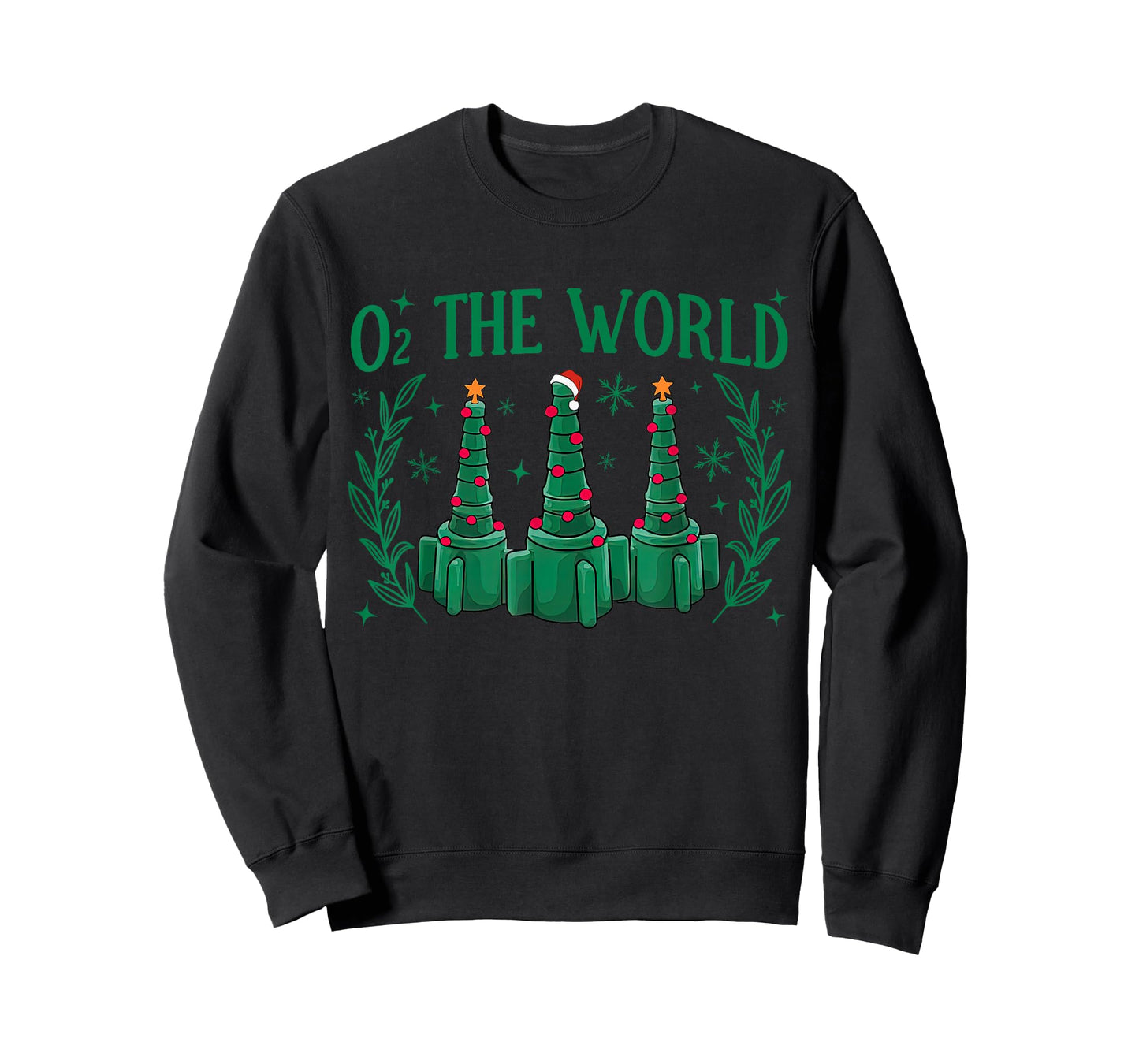 O2 The Work Christmas Tree Lights RT Respiratory Therapist T-Shirt