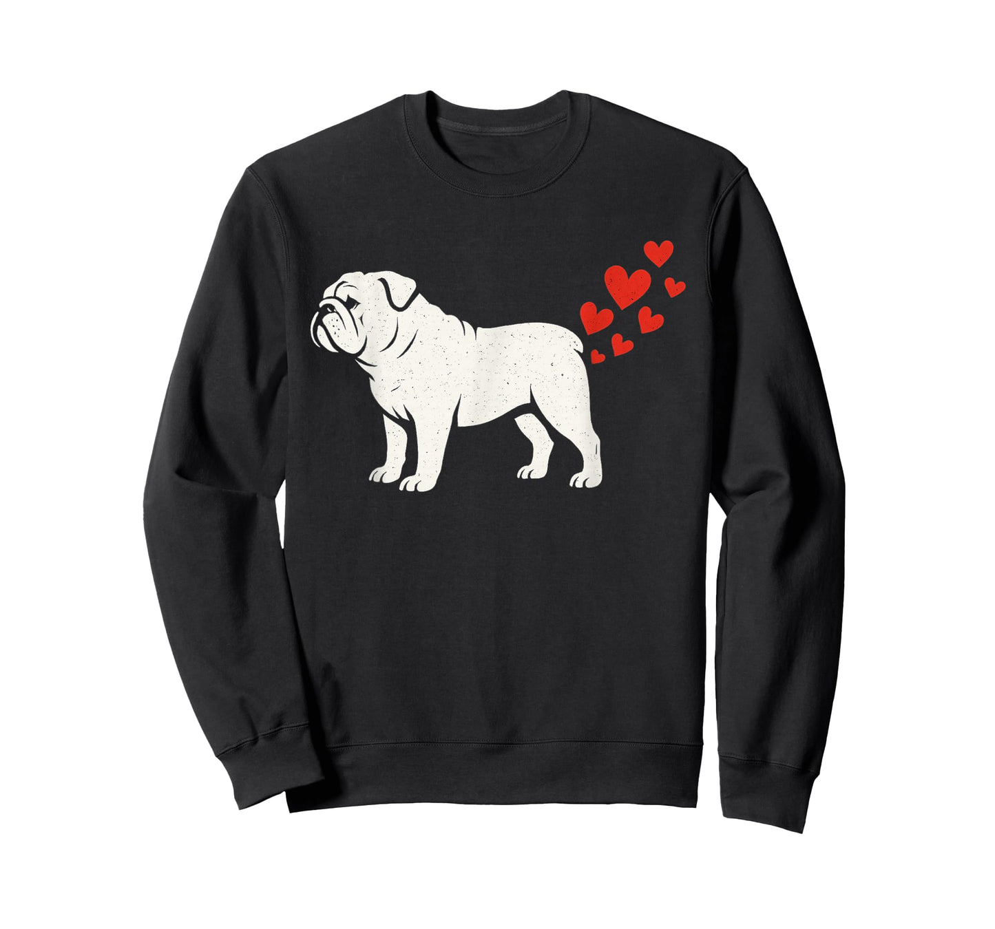 Cute English Bulldog Owner Valentines Day Heart Dog Farts T-Shirt