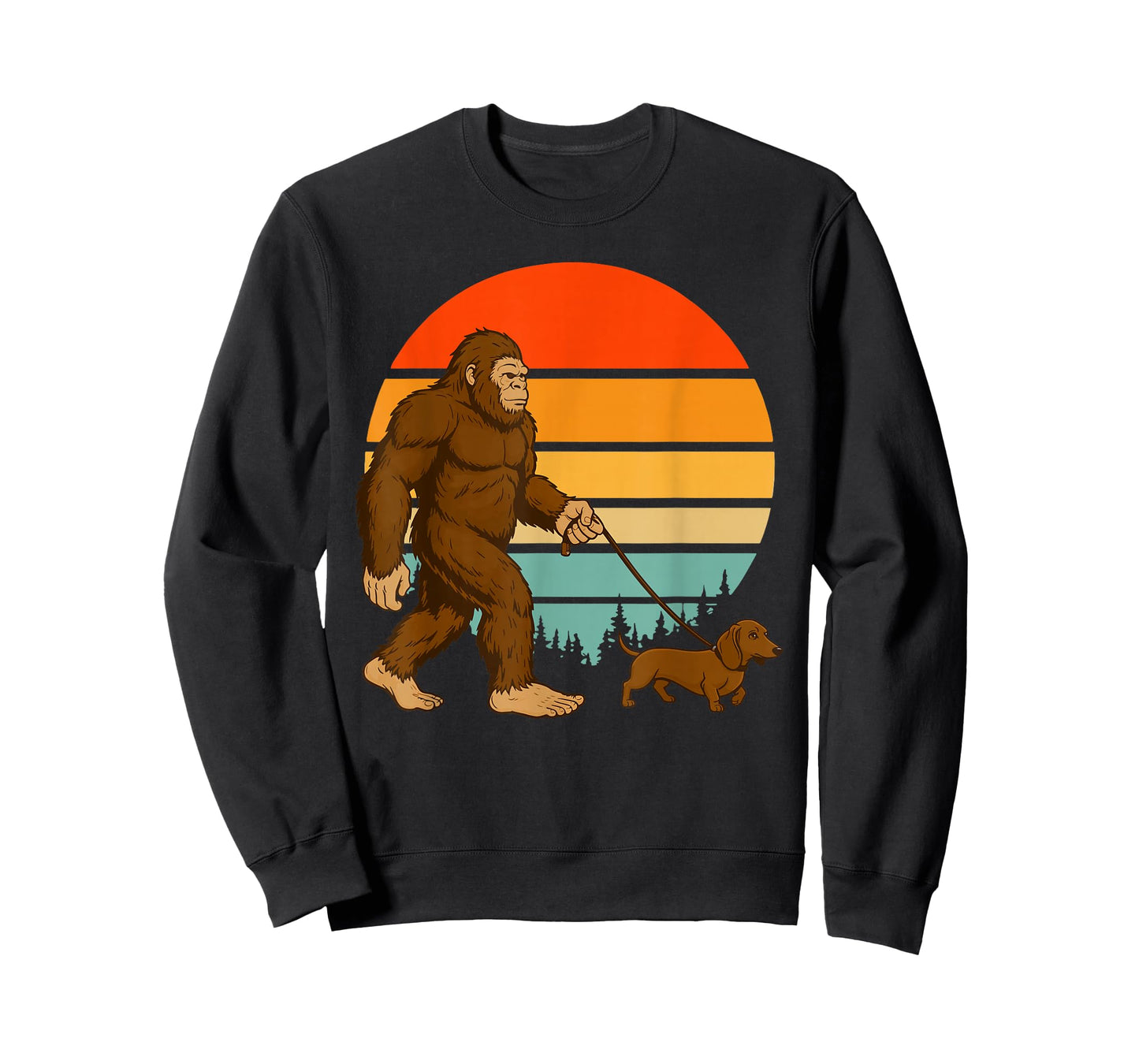 Bigfoot Dachshund Weiner Dog T-Shirt
