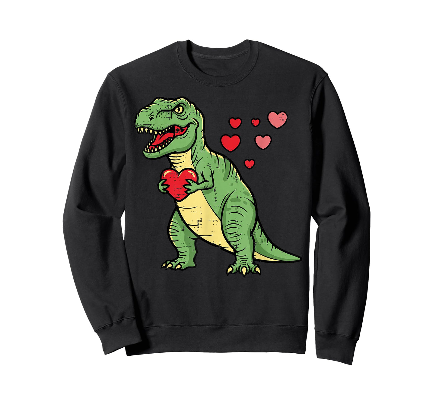 Valentines Day Dino Heart Funny Love Trex Boys Kids Toddler T-Shirt