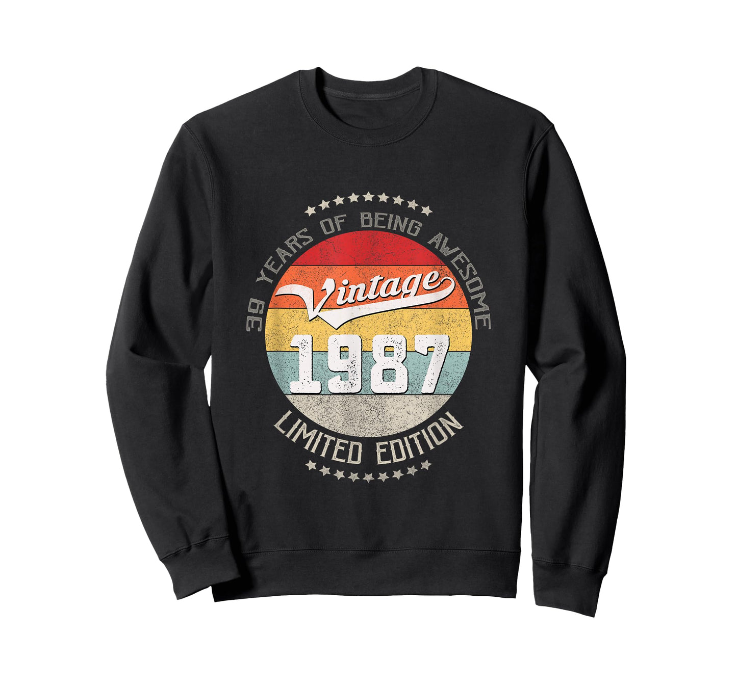 39th Birthday Gift Vintage Being Awesome 1987 39 Years Old T-Shirt