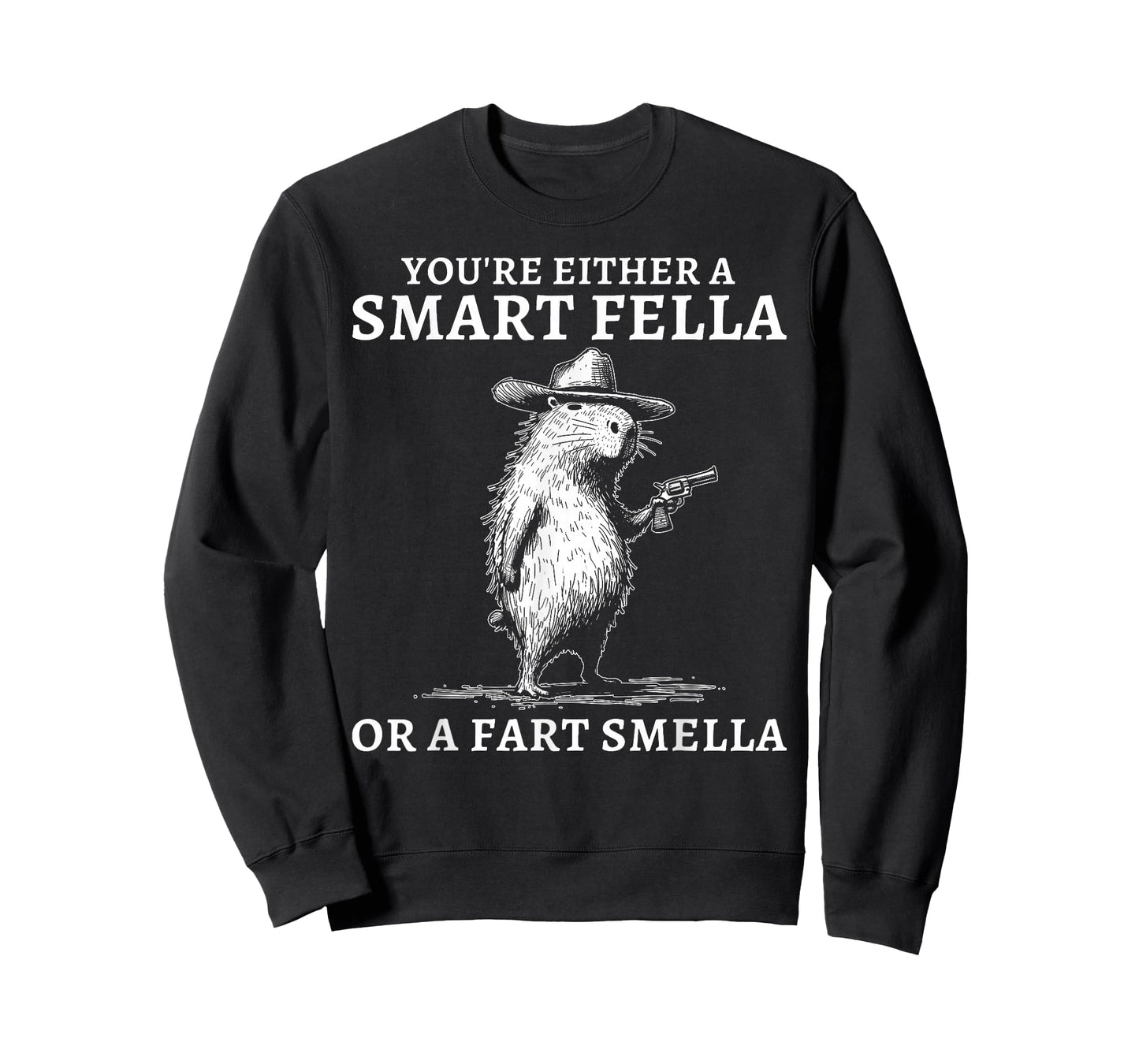 You're Either A Smart Fella Or A Fart Smella Funny Capybara T-Shirt