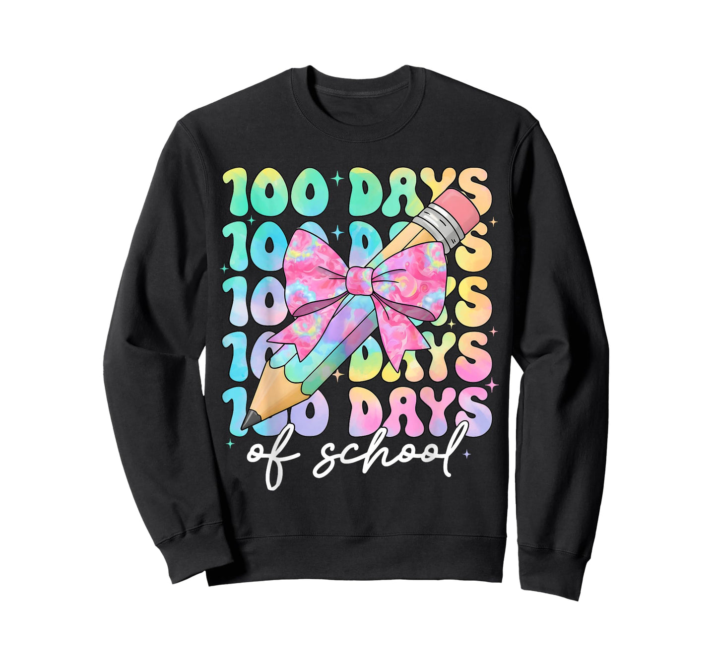 Girls 100th Day of School Teacher 100 Days of School Bows T-Shirt