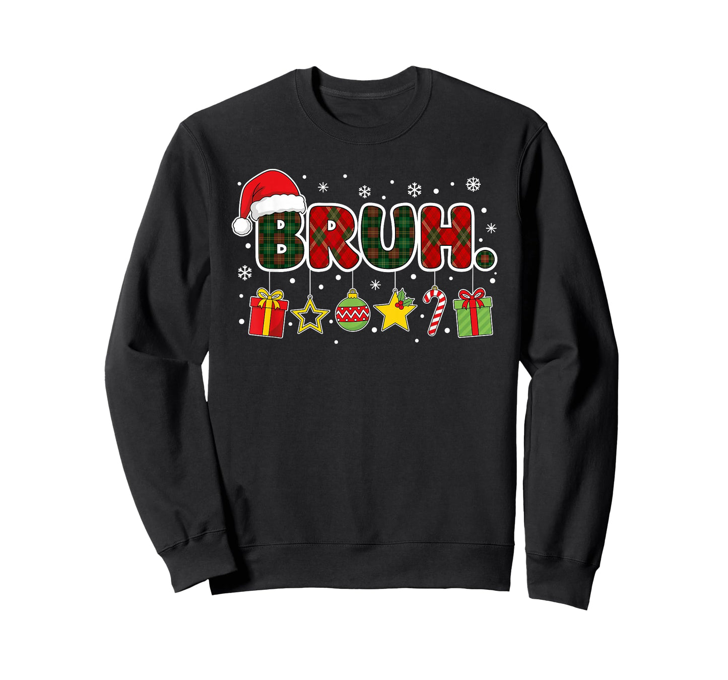 Merry Christmas Bruh Bro Meme Teens Boys Mens Kids T-Shirt