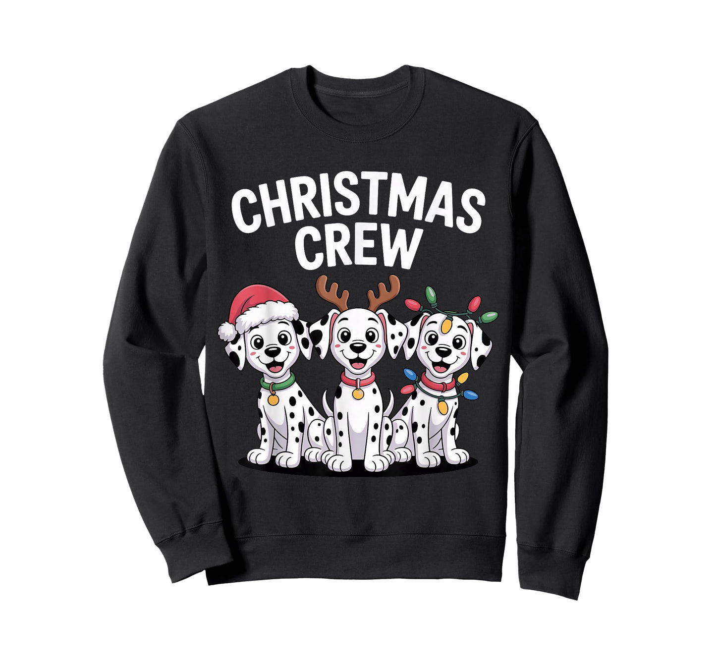 Christmas Crew Xmas Puppy Spot Dog Funny Christmas Dalmatian T-Shirt