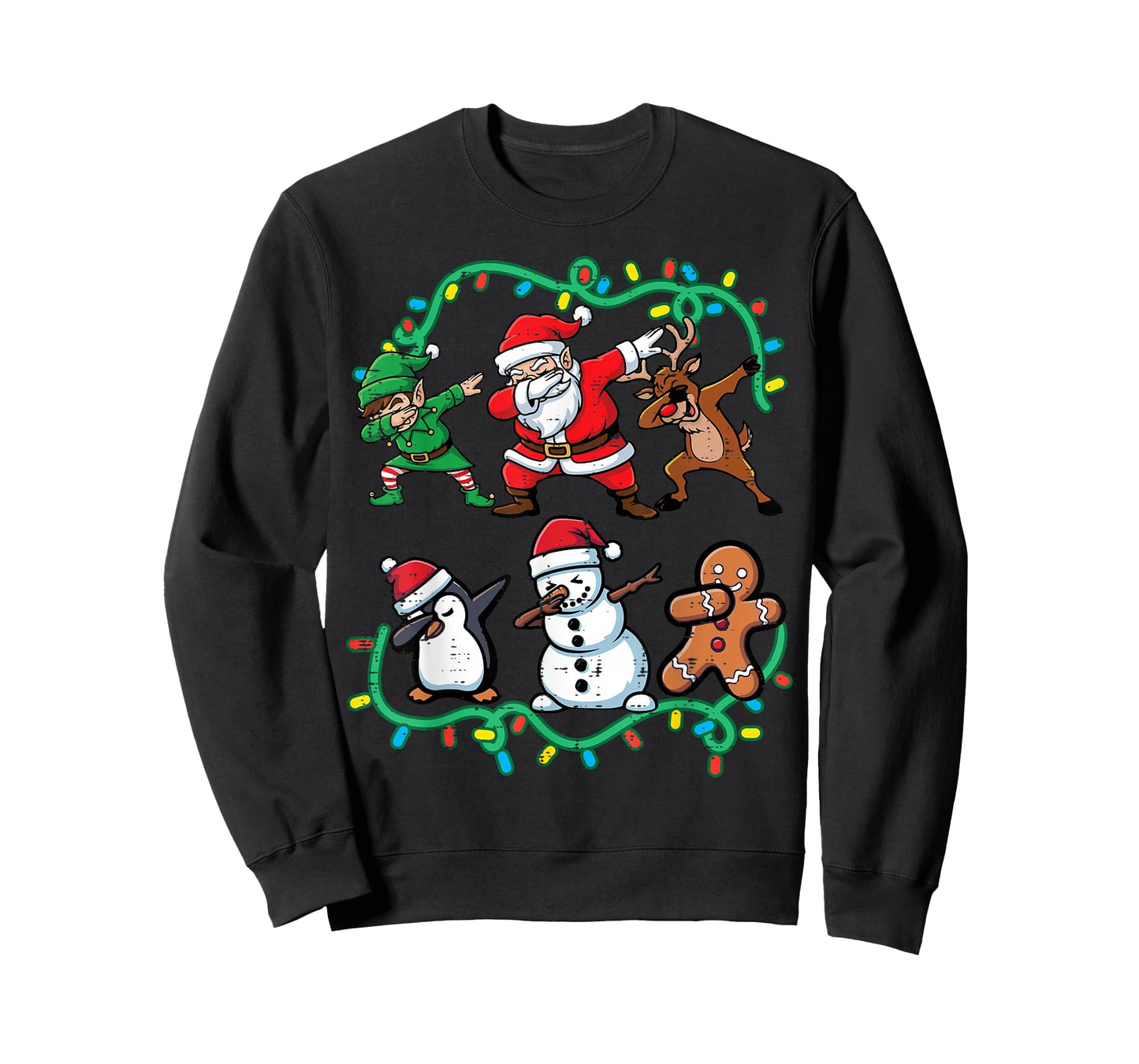 Christmas Santa Elf Reindeer Dab Xmas Dance Boys Girls Kids T-Shirt