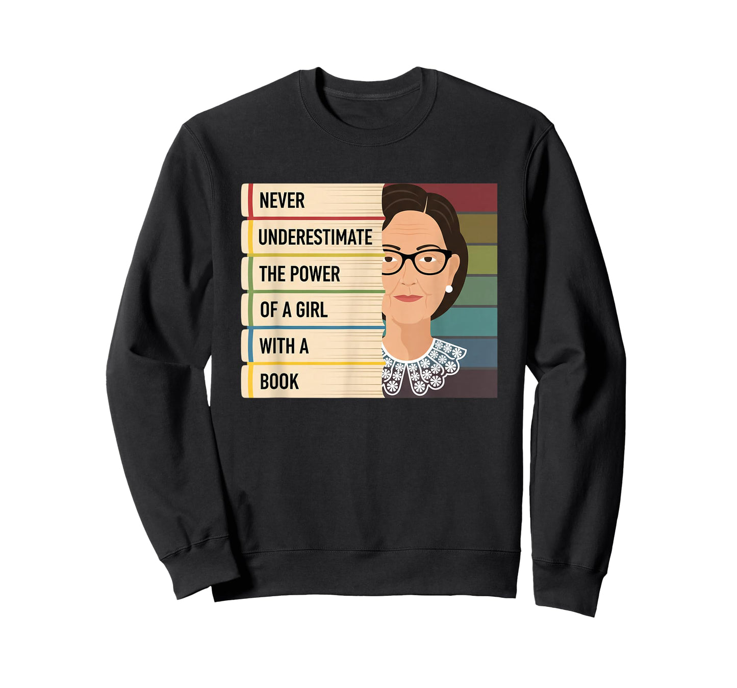 Never Underestimate The Power of A Girl with A Book Feminist T-Shirt