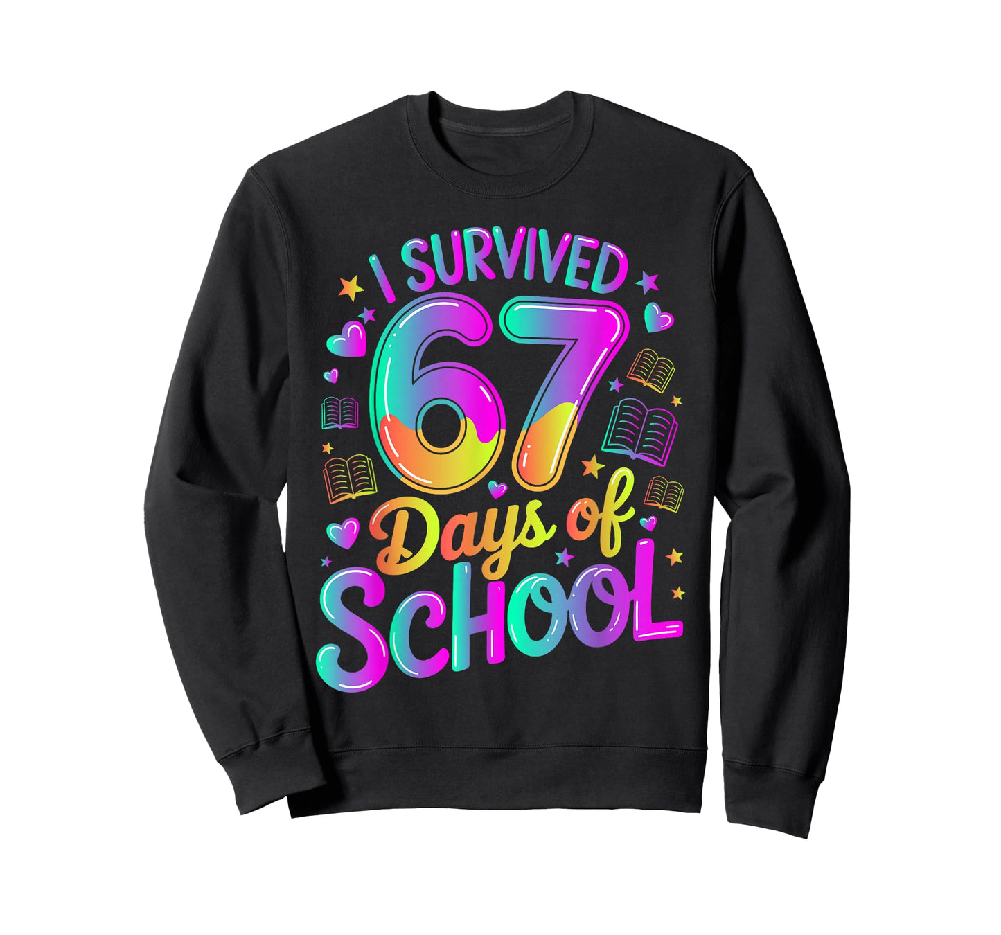 I Survived 67 Days of School Funny Meme Teacher Student T-Shirt
