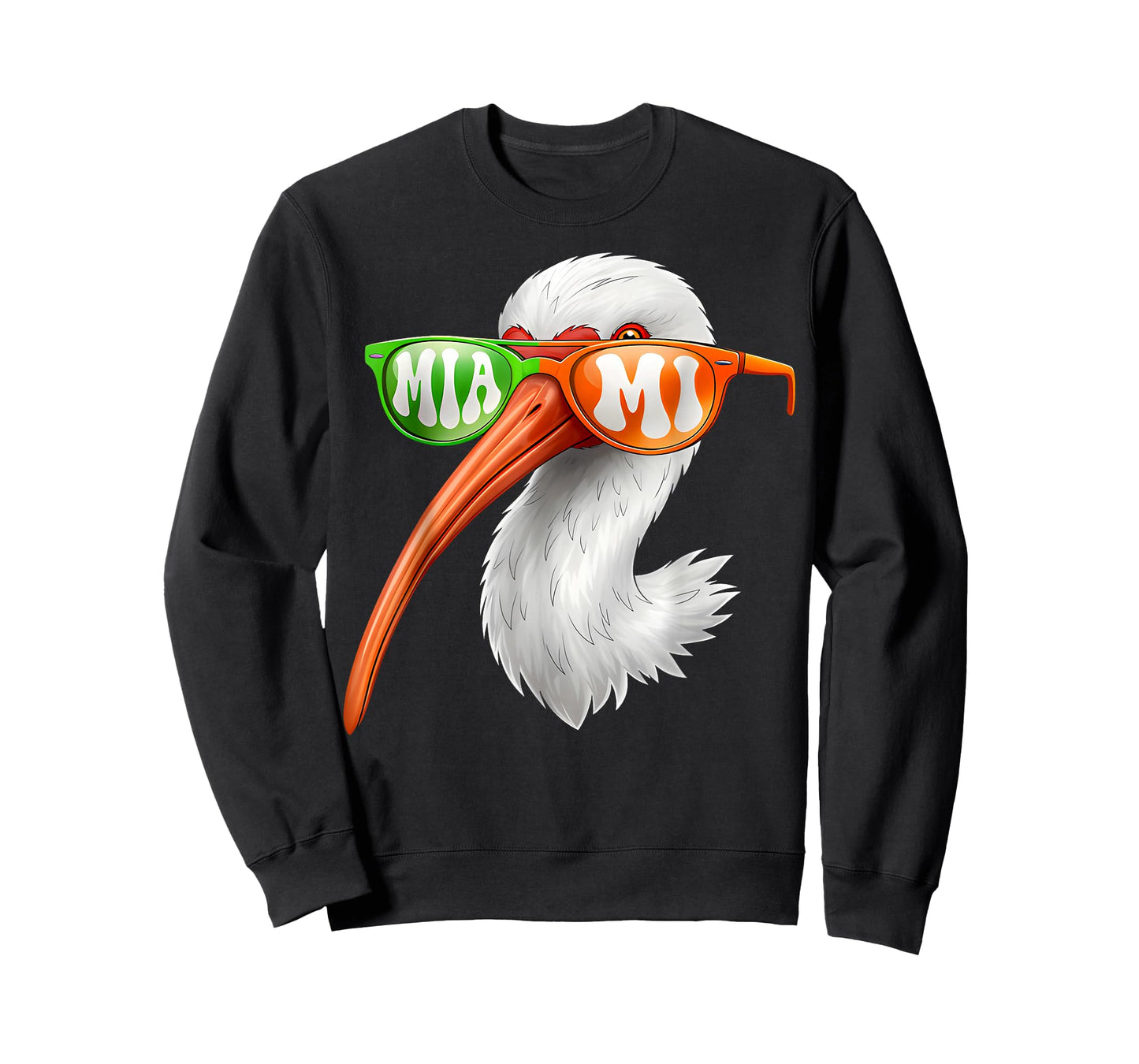Vintage American White Ibis with Sunglasses for Men Women T-Shirt
