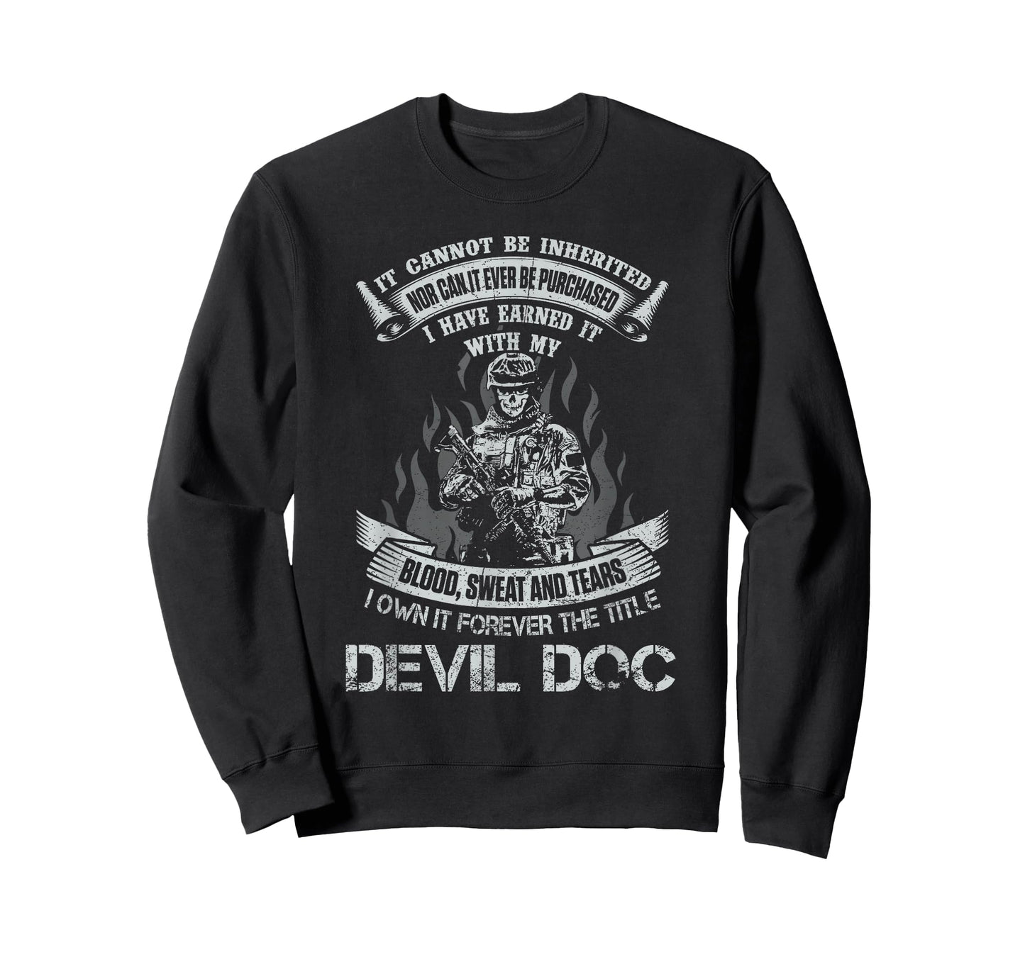 Own Forever The Title Devil Doc Proud US Corpsman Military T-Shirt