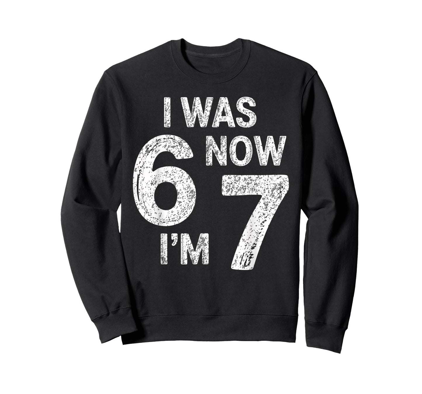 Vintage 7 Year Old Birthday I was 6 Now I'm 7 67 Funny Alpha T-Shirt