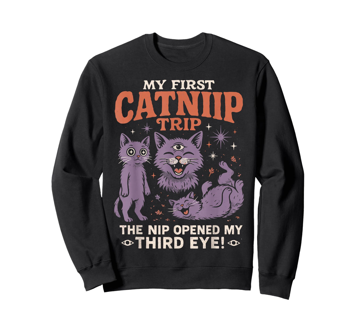 Catnip Trip Cats Nip | Retro Funny Poster Cat Owners T-Shirt