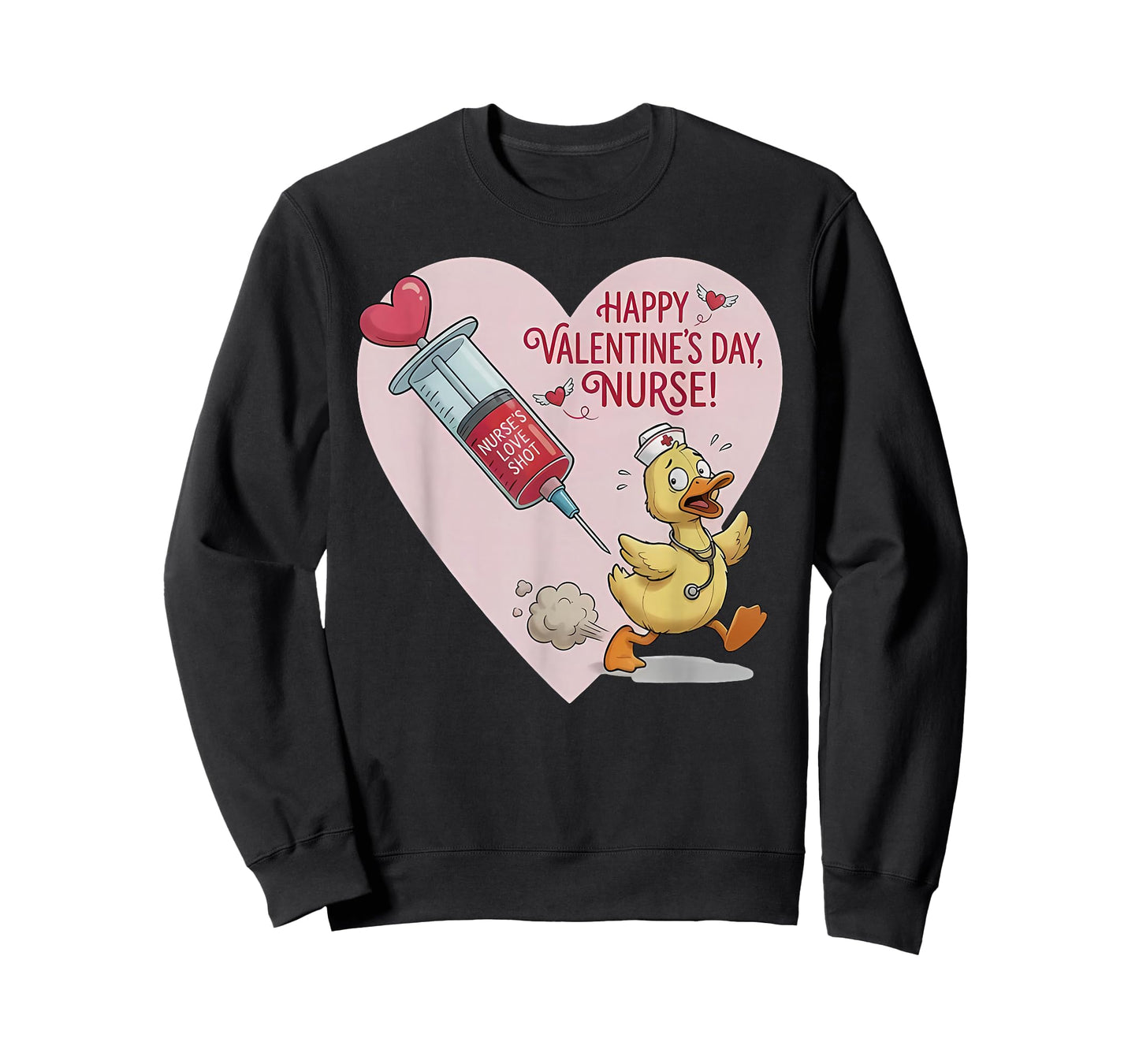 Happy Valentine’s Day Nurse Funny Goose Nurse T-Shirt