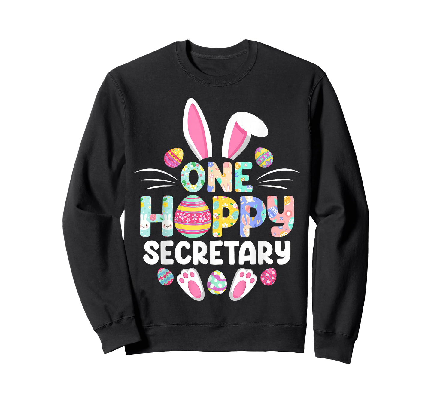 One Hoppy Secretary Funny Easter Day T-Shirt