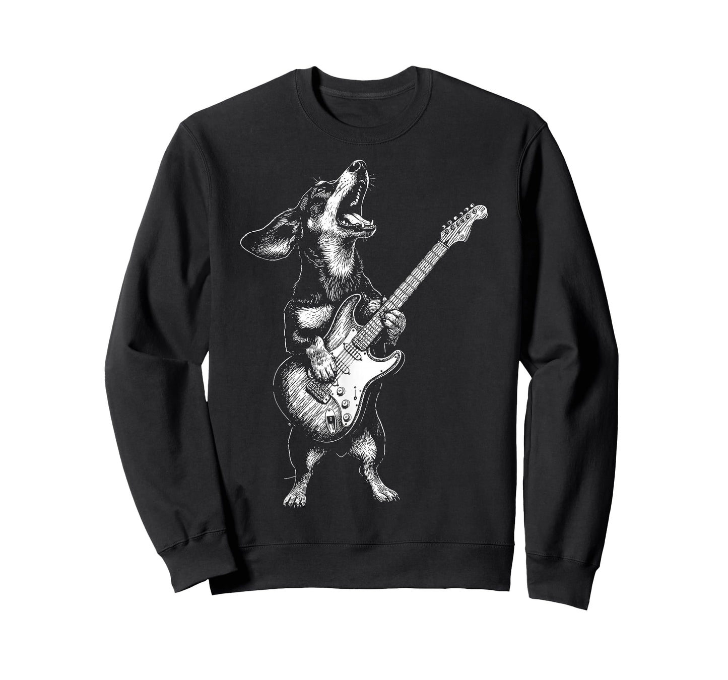 Dachshund Playing Guitar Weiner Dog T-Shirt