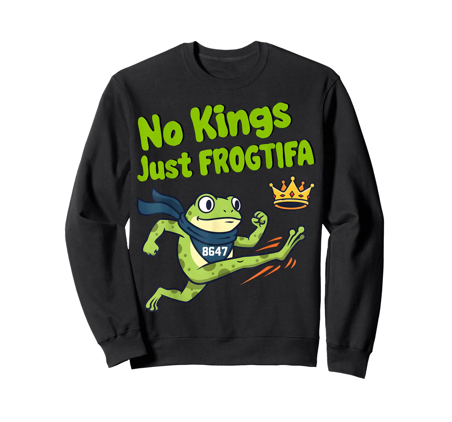 Portland Frog No Kings Just FROGTIFA 8647 Nope Crown Funny T-Shirt