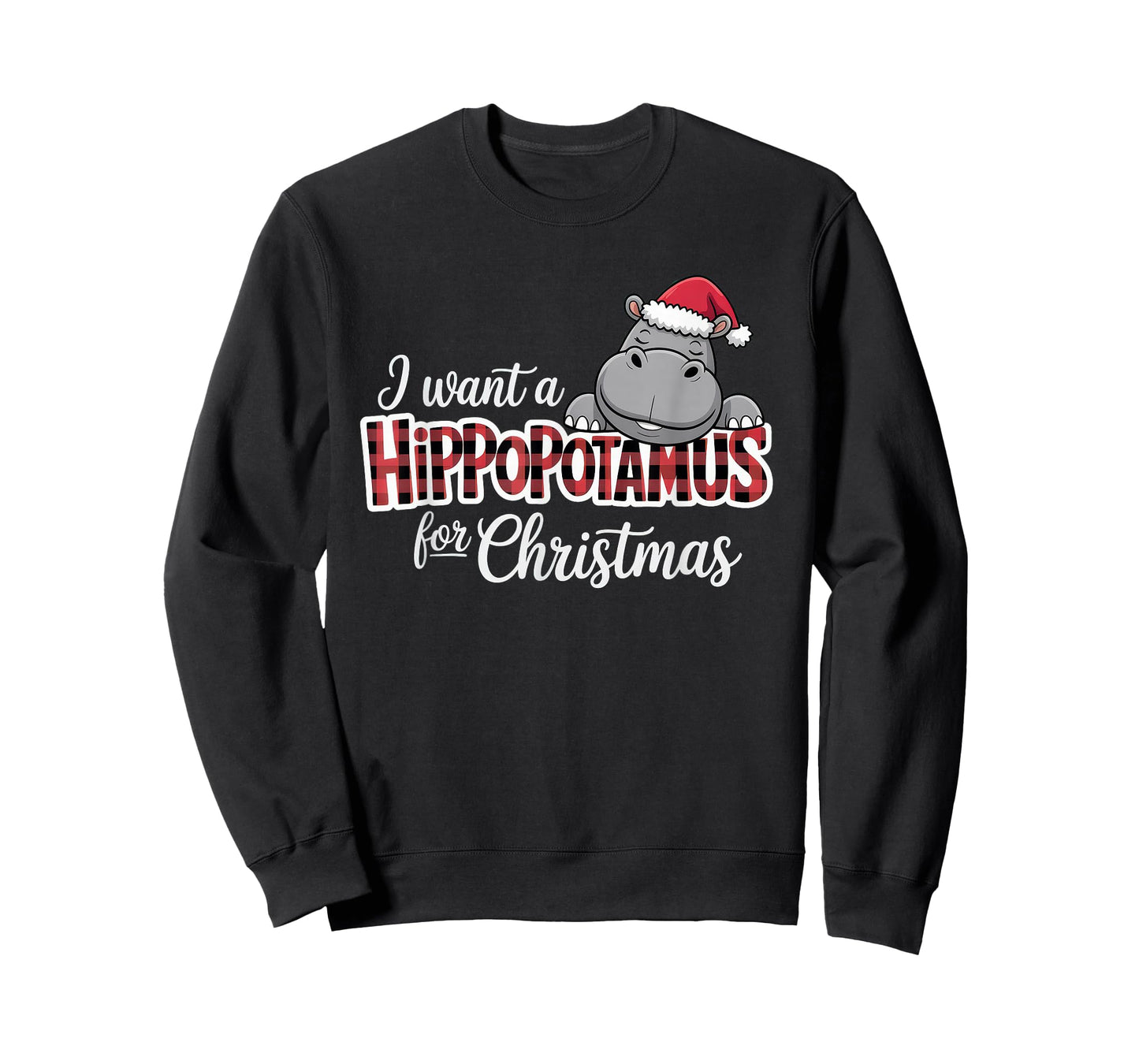 I Want a Hippopotamus for Christmas Funny Holiday T-Shirt